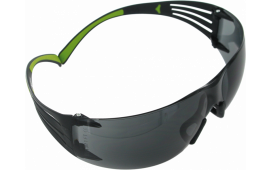 3M Peltor SF400PG8 Sport SecureFit 400 Shooting/Sporting Glasses Black/Green Frame Gray Polycarbonate Lens 1 Pair