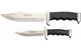 Humvee Accessories HMVBC02BK Bowie Knife Multiple Stainless Steel Fixed Black Pakawood