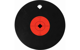 Birchwood Casey 47603 World of Targets World of Targets AR500 Steel Gong 8" One Hole Orange/Black Steel