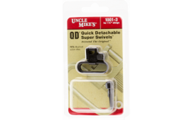 Uncle Mike's 10013 Super Swivel  made of Steel with Blued Finish, 1.25" Loop Size & Quick Detach 115 Style for Rifles or Shotguns