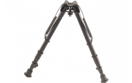 Harris Bipods 251A2 Non-Swivel 25 Swivel Stud, 12-25", Black Steel/Aluminum, Rubber Feet