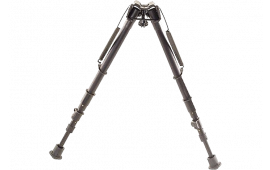 Harris Bipods 25C1A2 Non-Swivel 25C Swivel Stud, 13.50-27", Black Steel/Aluminum, Rubber Feet