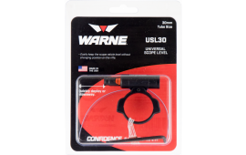 Warne USL30 Universal Scope Level  30mm Tube Diameter Universal Aluminum Black