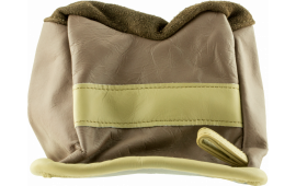 BenchMaster BMALBBME American Bison Rifle Rest Front Bag Unfilled Tan Leather 6.80 oz