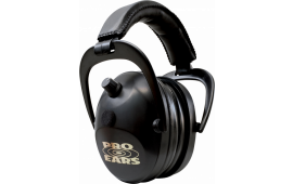 Pro Ears PEG2SMB Gold II Electronic Muff 26 dB Over the Head Black Ear Cups with Black Headband & Gold Logo for Adults 1 Pair