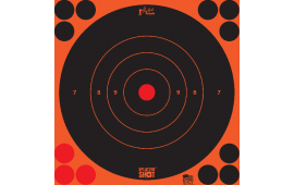 Pro-Shot 8BORNG6PK SplatterShot  Black/Orange Self-Adhesive Paper Impact Enhancement Bullseye 6 Pack Includes Pasters