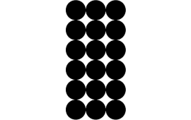 Pro-Shot P216 SplatterShot Repair Pasters Black 1" Self-Adhesive 216 Pasters