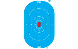 Pro-Shot SILHINTPBLUE SplatterShot  Silhouette Hanging Tagboard 12" x 18" Hi-Vis Blue Impact Enhancement White 8 Per Pkg