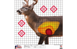 Pro-Shot WDSI5PK Whitetail Sight-In Deer Heavy Paper Hanging Universal 25" x 25" Multi-Color 5 Pack