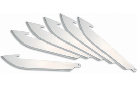 Outdoor Edge RR306 RazorLite Replacement Blades Drop Point 3" 420J2 Stainless Steel Blade Silver 6 Blades