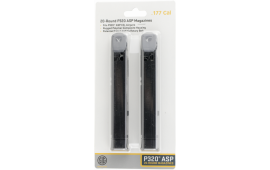 Sig Sauer Airguns AIRAMPC17720 Replacement Magazine  177 Pellet Black Detachable 20rd for Sig P320 Air Pistol 2 Per Pack
