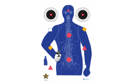 Action Target SSO99100 SSO-99 23"x35" Silhouette Targets - 100 BX