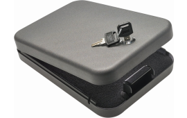 SnapSafe 75200 Lock Box Keylock Pistol Safe Large Key 9.5" x 6.5" x 1.75" 18GA Steel Black