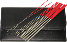 RamRodz 60021 Micro Round Files Cleaning File .03"-.120" 12 Piece