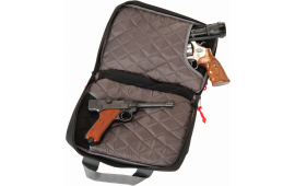 G*Outdoors 1310PC Quad Pistol Case w/Quilted Tricot Lining Nylon Black