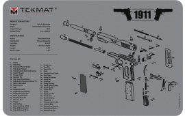 Tekmat R171911GY 1911 Cleaning Mat Printed 1911 Illustration Grey 17" x 11"