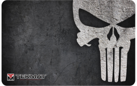 Tekmat R17PUNISHER Punisher Cleaning Mat Punisher Skull 17" x 11" Black/White