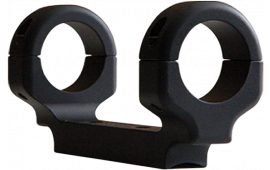 DNZ 21280 1-Pc Base & Ring Combo For Ruger American Long Action Black Matte Finish 1" Rings Medium