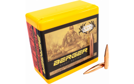 Berger Bullets 26550 Elite Hunter  6.5mm .264 156 gr Boat-Tail (BT) 100 Per Box
