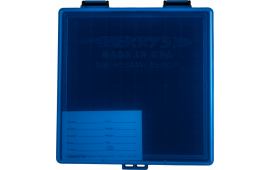Berrys 67789 008 Ammo Box 40 S&W,45 ACP 100rd Blue Lid w/Black Bottom