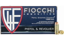 Fiocchi 10AP Range Dynamics 10mm Auto 180 gr Full Metal Jacket Truncated-Cone (TCFMJ) - 50rd Box