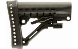 Archangel AA120 Heavy Duty Buttstock  Black Synthetic 6 Position M4 AR-15, AR-10 with Commercial Tube