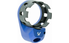 Strike Industries Blue AR Castle Nut and Extended End Plate Steel