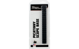 Seekins Precision 0010710005 MOA Scope Base  with 20 MOA Remington 700 Long Action Matte Black Hardcoat Anodized