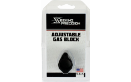 Seekins Precision 0011510031 Low Profile Adjustable Gas Block 1.37" x .94" Black Melonite