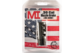 Midwest Industries MIAR30MB1 Muzzle Brake  Black Phosphate Steel with 5/8"-24 tpi Threads for 30 Cal AR-Platform