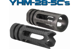 Yankee Hill 28-5C1 Phantom Flash Hider 5.56mm Smooth Endcuts 1/2"-28 TPI Black
