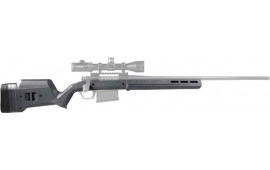Magpul MAG483-GRY Hunter 700 Long Action Remington 700 Stock Reinforced Polymer/Anodized Aluminum Gray M-LOK Slots