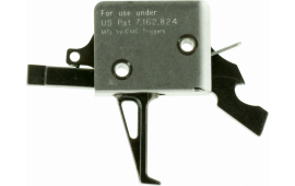 CMC Triggers 91507 Drop-In  Flat Trigger with 3.50 lbs Draw Weight & Black/Silver Finish for AR-15/AR-10