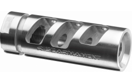 Rise Armament RA701308SLVR AR10 Compensator 308/7.62 NATO 5/8x24 tpi 416 Stainless Steel