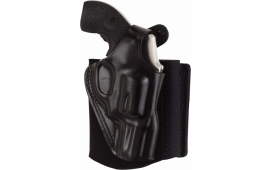 Galco AG608B Ankle Glove  Fits Ankles up to 13" Black Leather Hook & Loop Fits Sig P238