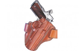 Galco CM224B Combat Master  OWB Black Leather Belt Slide Fits Ruger Security-9/Glock 17 Gen1-5/Glock 22 Gen2-5