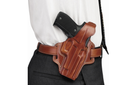 Galco FL118 Fletch  OWB Tan Leather Belt Slide Fits Ruger SP101/Colt Detective Special