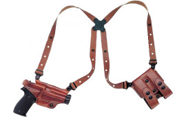 Galco MC228 Miami Classic Shoulder System Fits Chest up to 52" Fits Glock 20/21/29/30 Steerhide Tan