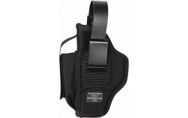 Blackhawk 40AM02BK Multi-Use  IWB/OWB Size 02 Black Cordura Belt Clip Fits 3-4" Barrels  DA Revolver Ambidextrous