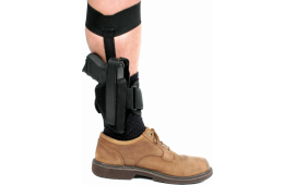 Blackhawk 40AH01BKR Ankle Holster RH Sz 1 3-4" Barrel Medium Auto 1000 Denier Cordura Nylon Black
