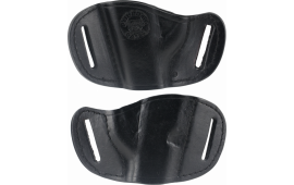 Bulldog MLBS Belt Slide Small Automatic Handgun Holster Right Hand Leather Black