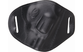 Bulldog MLBRS Belt Slide Small J Frame Revolver Hlstr RH Leather Black