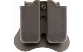 Bulldog P1911M Mag Holder  Paddle Style made of Polymer with Black Finish compatible with Single Stack 1911 Mags for Ambidextrous Hand