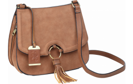 Bulldog BDP034 Cross Body Purse Most Small Pistols/Revolvers Suede Tan