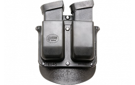 Fobus 6945GNDP Double Mag Pouch made of Polymer with Black Finish & Belt Clip compatible with Double Stack 45 Glock Mags