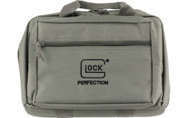 Glock AP60301 Double Pistol Case  with Gray Finish, 5 Internal Mag Holders & Carry Handle 12.50" x 9.50" x 4.50" Exterior Dimensions