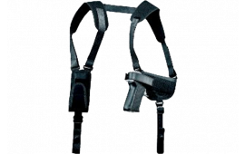 Uncle Mikes 77000 Pro Pack Horizontal Shoulder Holster 2-3" Barrel Small/Medium Double Action Revolver Nylon Black