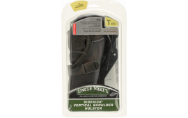 Uncle Mikes 83011 Sidekick Vertical Shoulder Holster Fits up to 48" Chest 3-4" Barrel Medium Auto Nylon Black