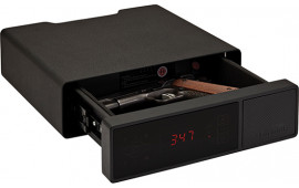 Hornady 98215 Rapid Safe Night Guard RFID,Access Code,Key Entry Black Steel Holds 1 Handgun 3" H x 12" W x 10.50" D