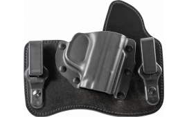 Galco KT826B KingTuk Deluxe IWB Black Kydex/Leather UniClip Fits S&W M&P Shield
